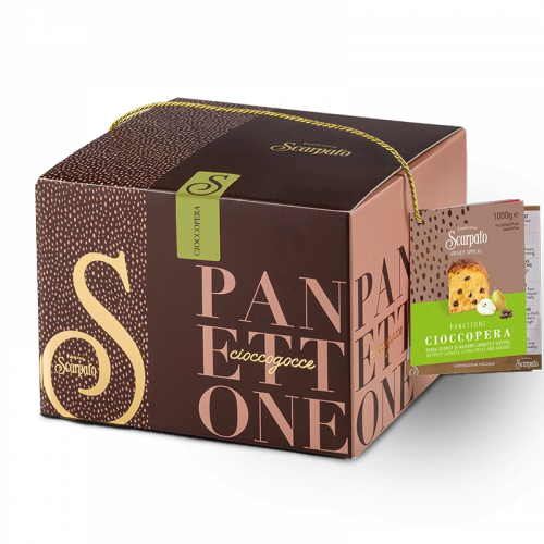 Panettone Cioccopera in astuccio - Scarpato Pasticceria