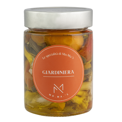 Giardiniera sott'olio tagliata a mano 300g - MoMas - Mo.Ma's - Specialità alimentari