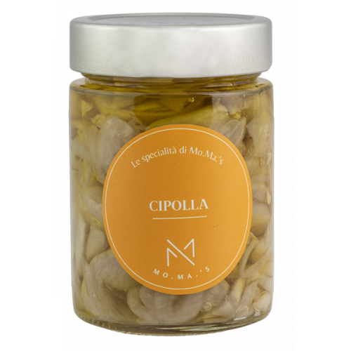 Cipolla di Medicina tagliata a mano sott'olio 300 g - Mo.Ma's - Specialità alimentari
