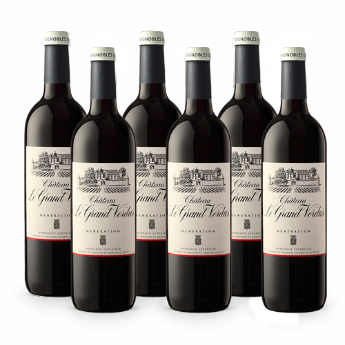 Generation Bordeaux Superieur - 6 bottiglie - Chateau Le Grand Verdus-